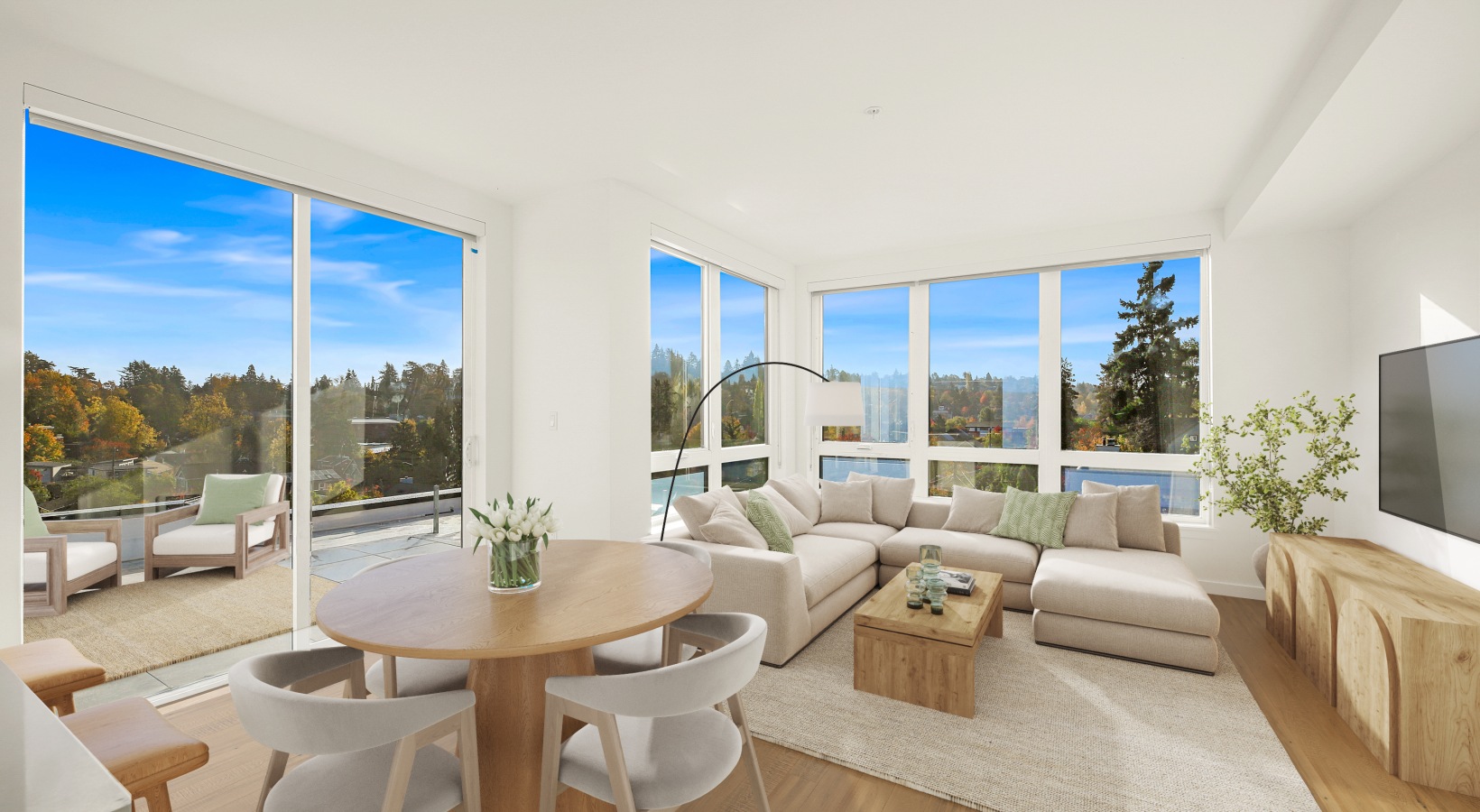 Generous living spaces to relax and unwind